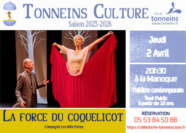 TONNEINS LA FORCE DU COQUELICOT